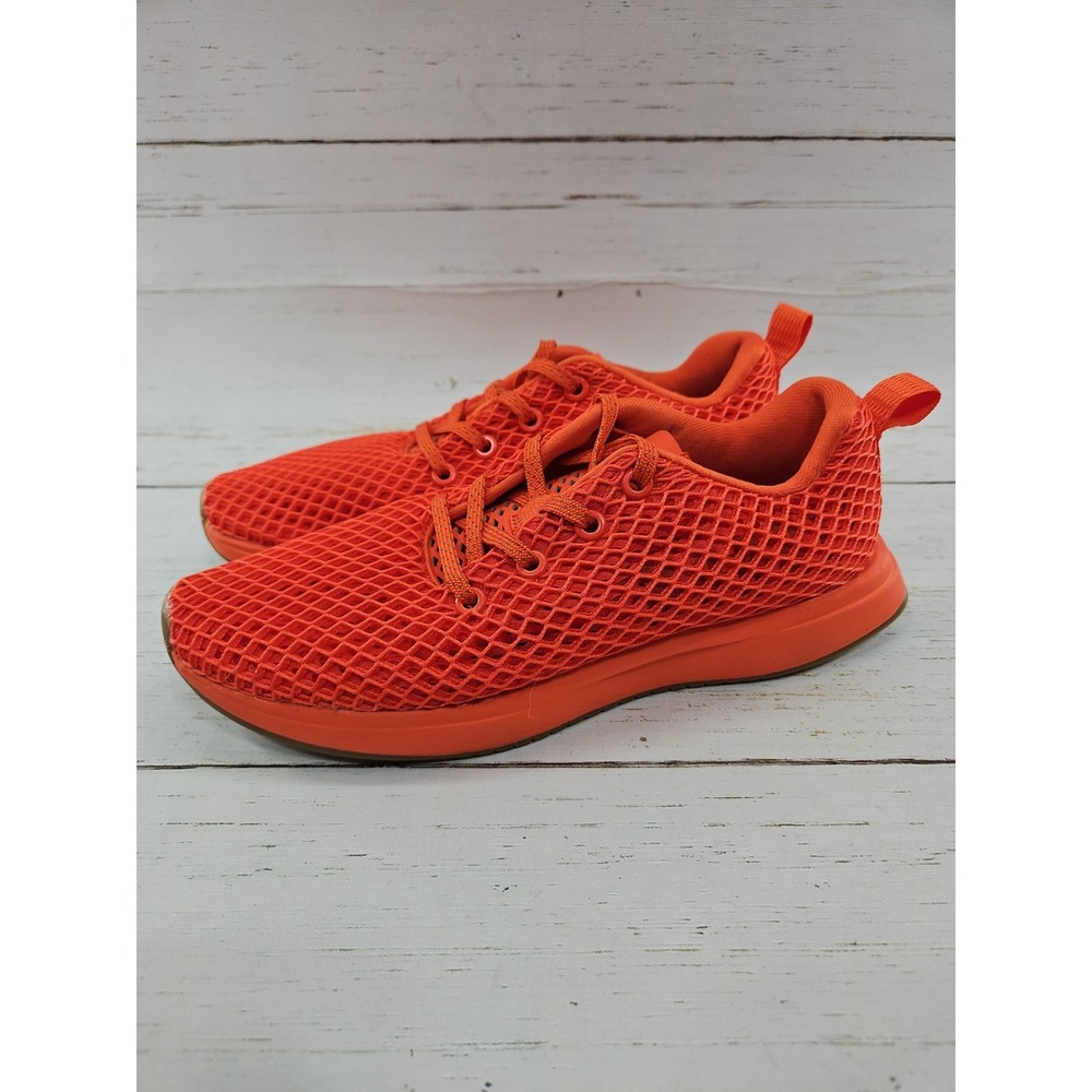 Nobull Diamond Mesh Runner Womens Size 8 Orange Athletic Running Sneakers Shoes